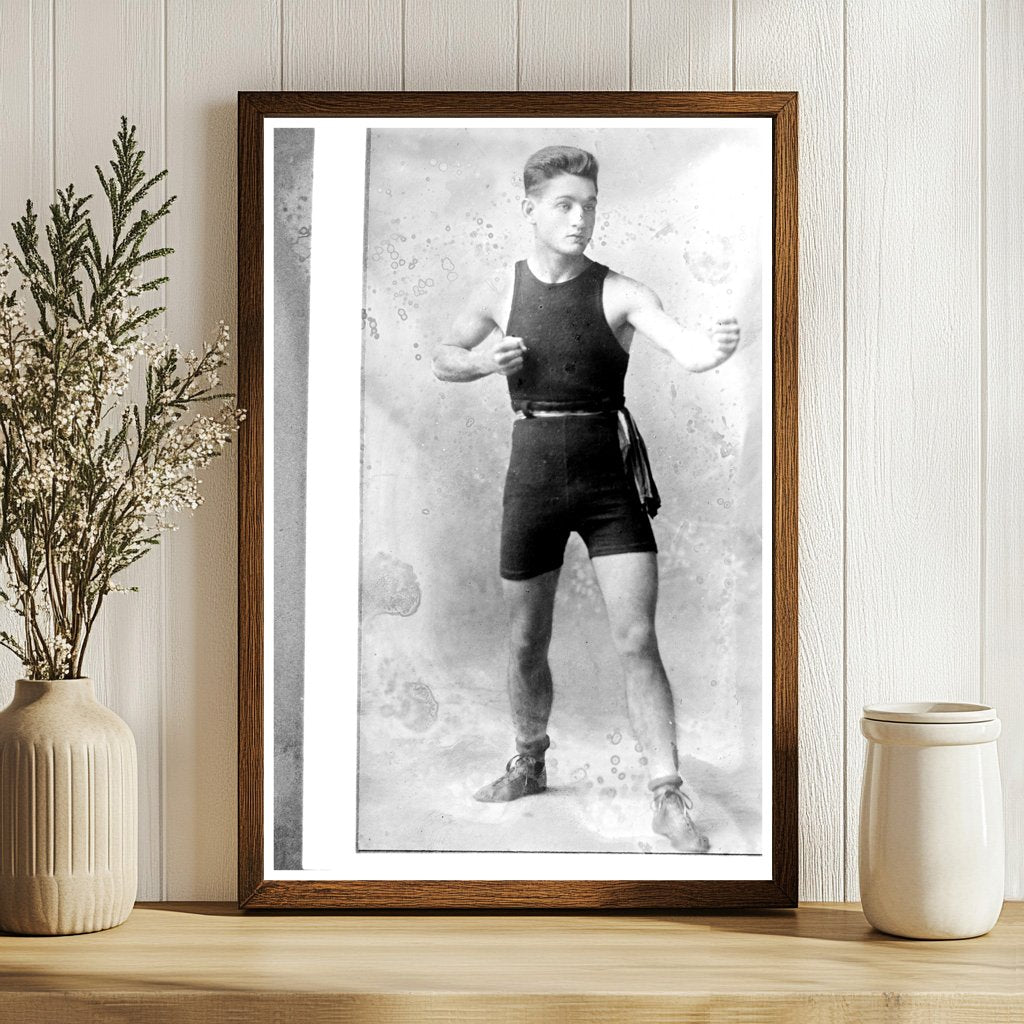 Vintage Portrait of a Boxing Legend: Frankie Burns