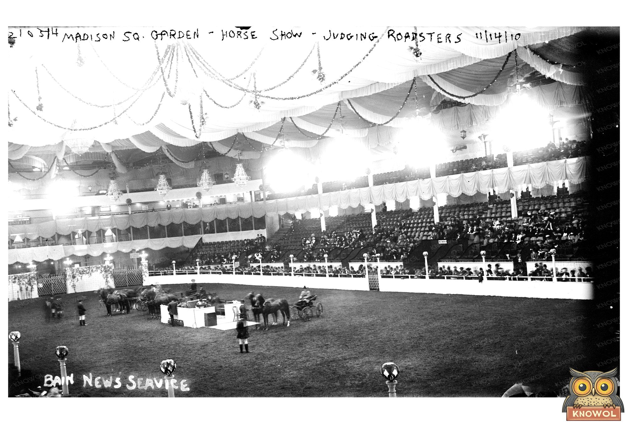 1910 Madison Square Garden Horse Show Judging Moment