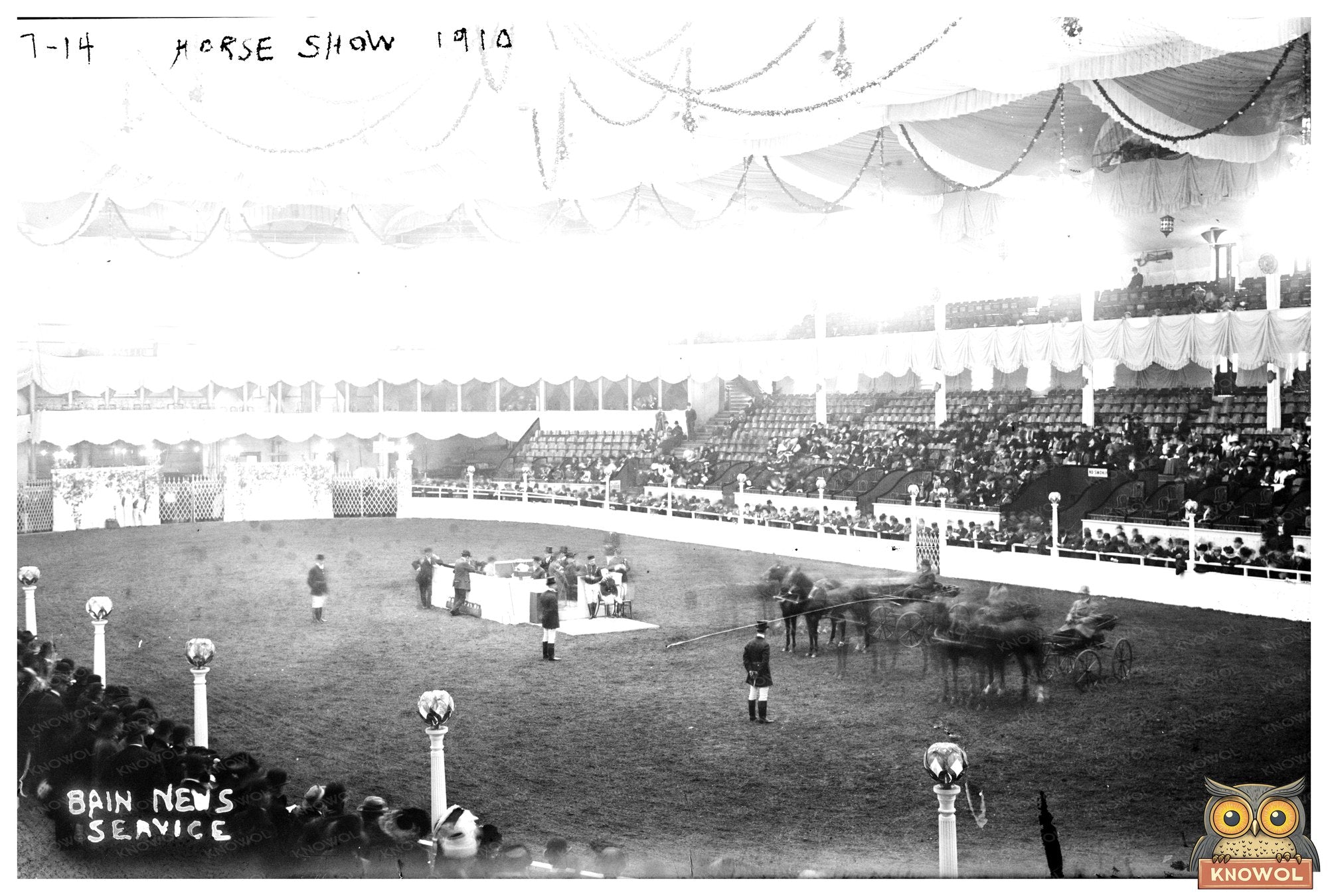 Elegant 1910 Horse Show: A Glimpse into Equestrian Culture