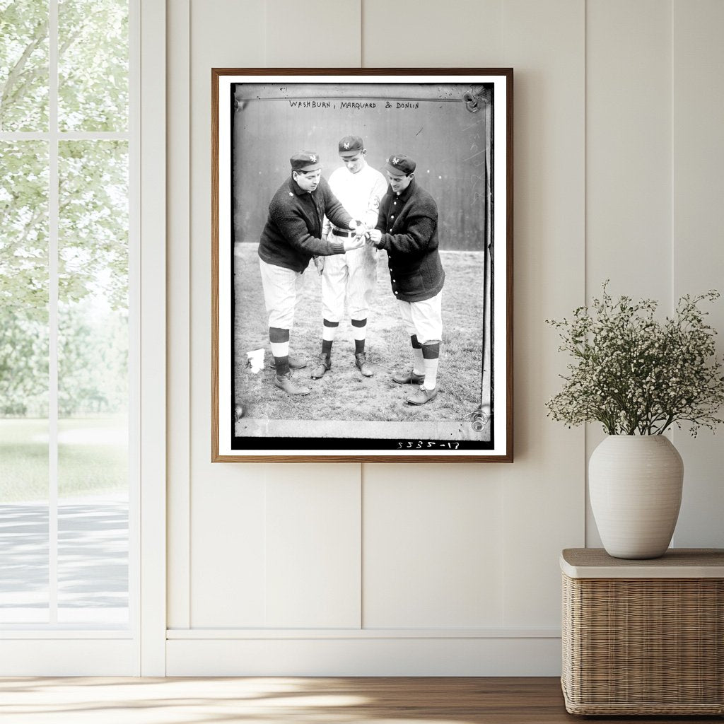 1911 New York Baseball Icons: Marquard, Donlin, Washburn