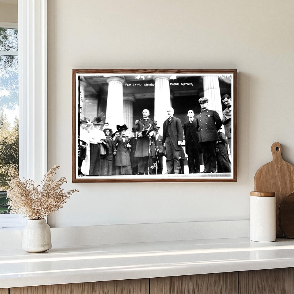 Historic 1911 Meeting: Admiral Ching Kwong & NYC Mayor