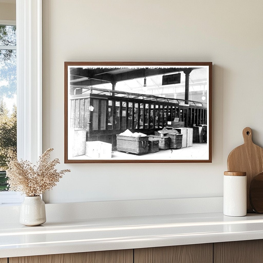 Vintage British Parcel Post Cage from Early 1900s