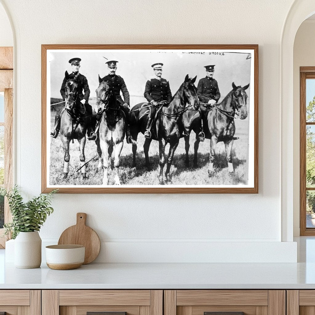 1910 Portrait of Four Distinguished Military Officers