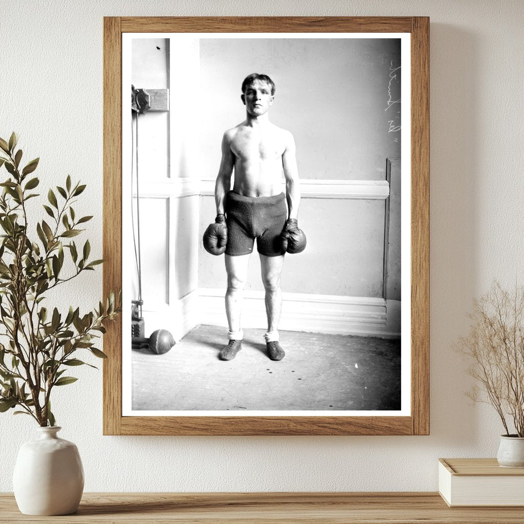 Historic Boxer Captured in 1910s Ring Action