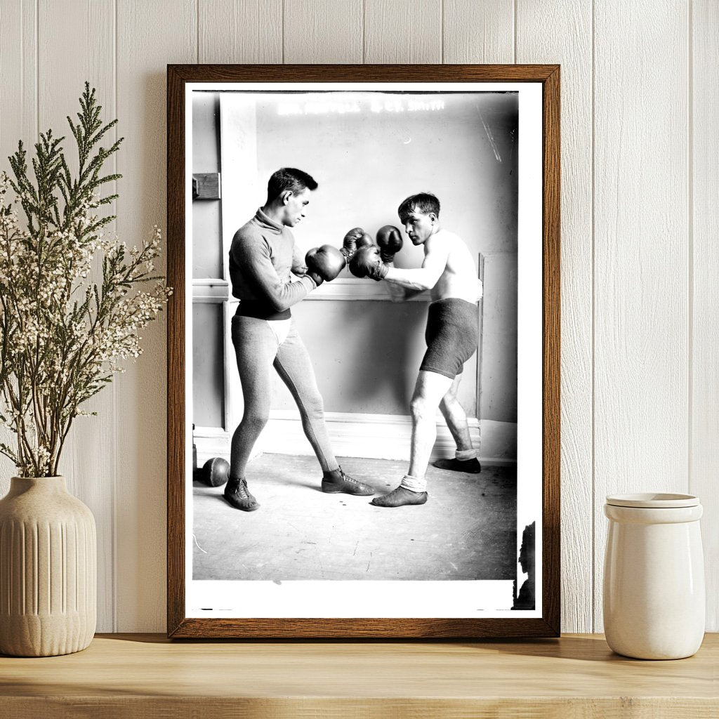 Historic Boxing Duo: Mantell & Smith, 1910s Era