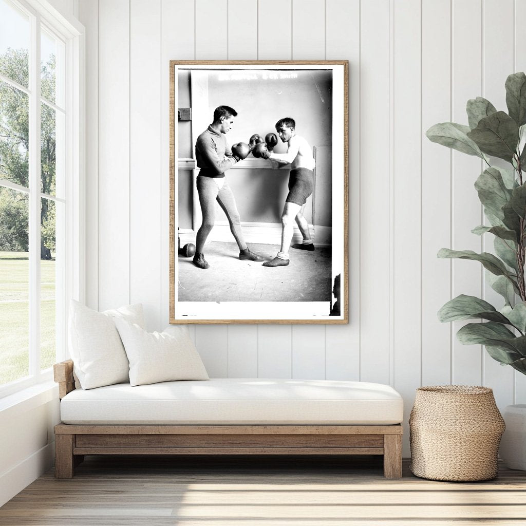 Historic Boxing Duo: Mantell & Smith, 1910s Era