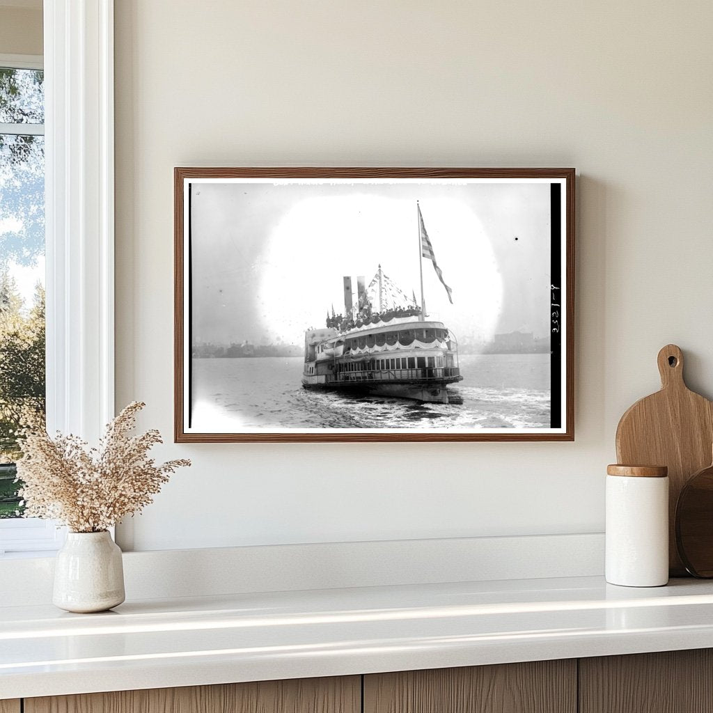 Historic 1911 Boat Journey to Hoboken, NJ