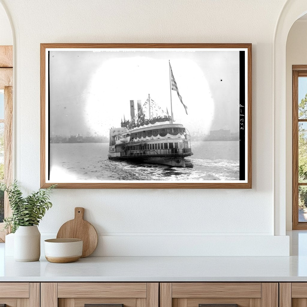 Historic 1911 Boat Journey to Hoboken, NJ