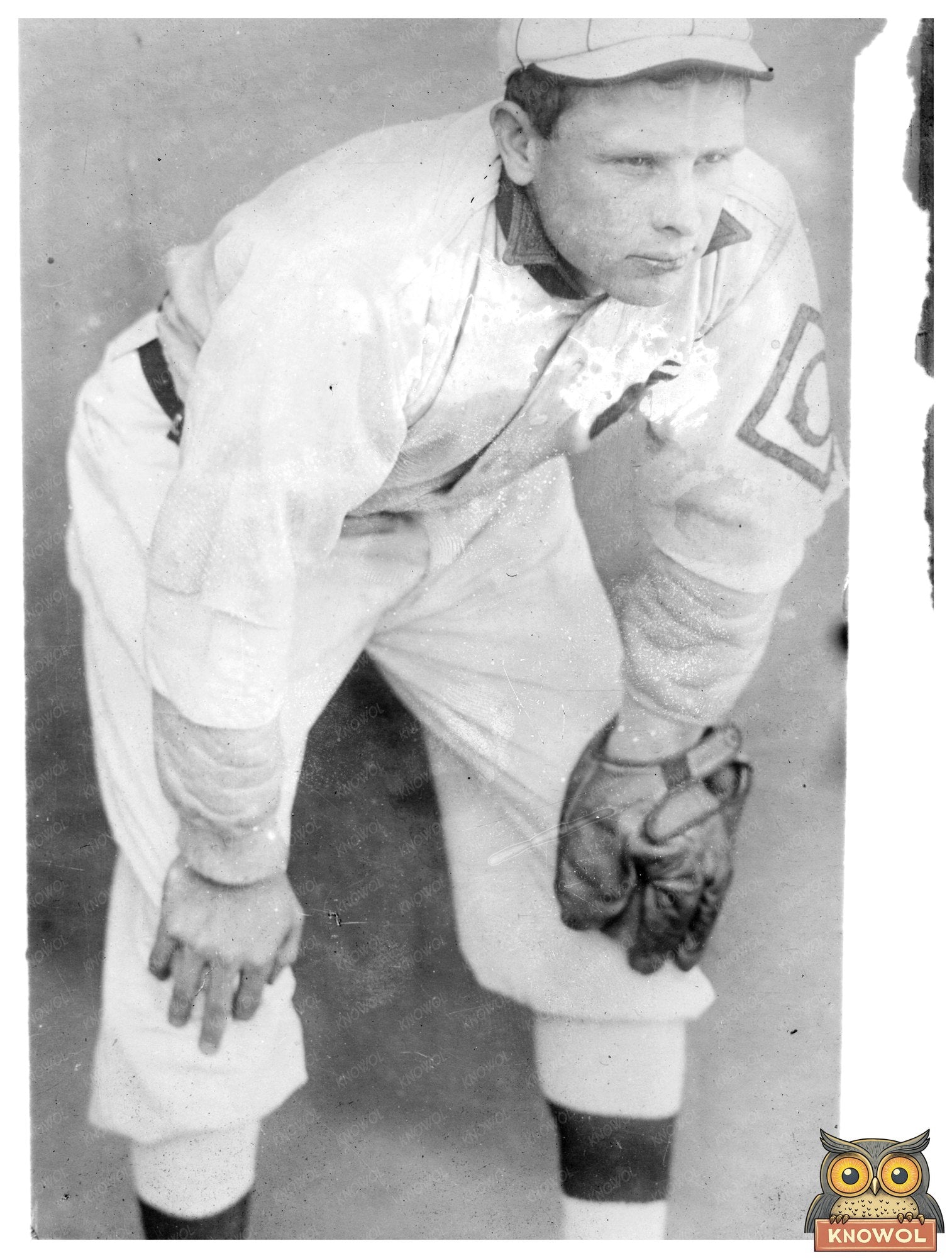 1910 Vintage Baseball Star: George Cutshaw Action Shot