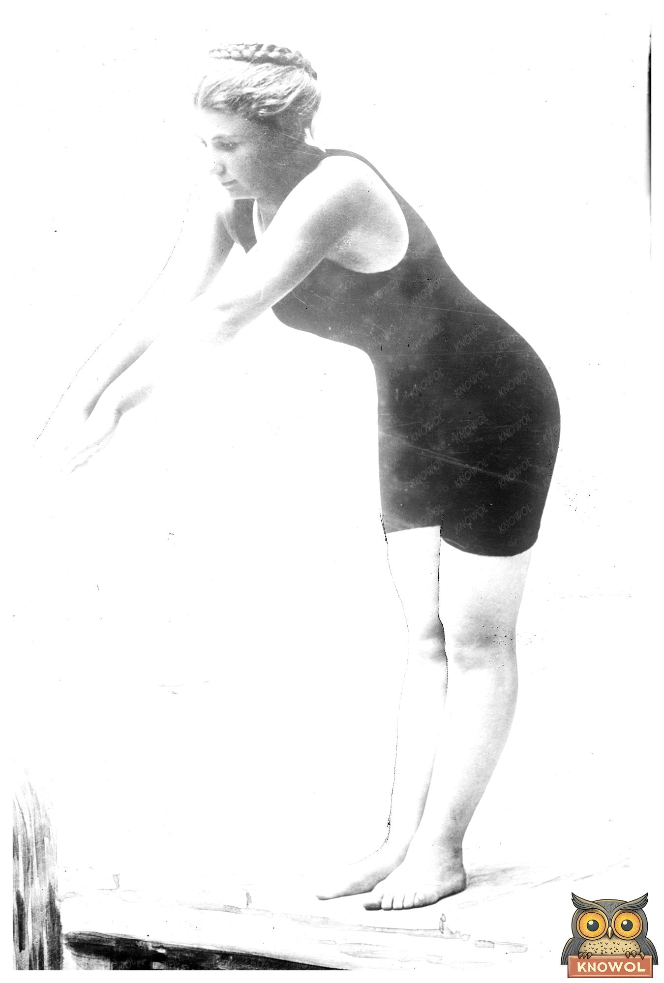 Vintage 1910s Rose Pitonof Swimming Paradise Photo