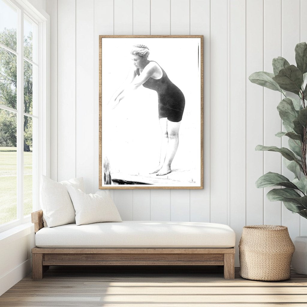 Vintage 1910s Rose Pitonof Swimming Paradise Photo