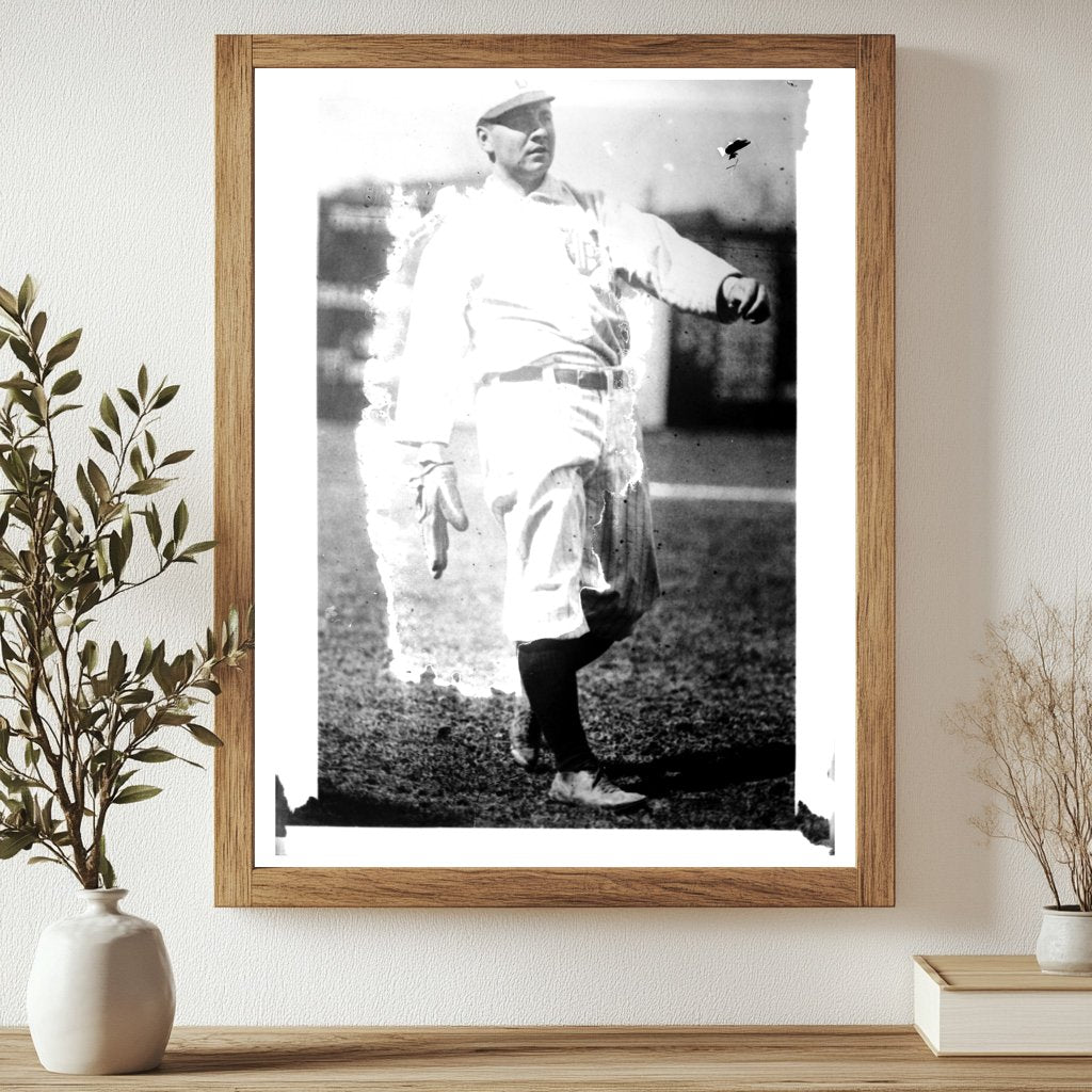 1912 Detroit Baseball Star Hub Pernoll Portrait