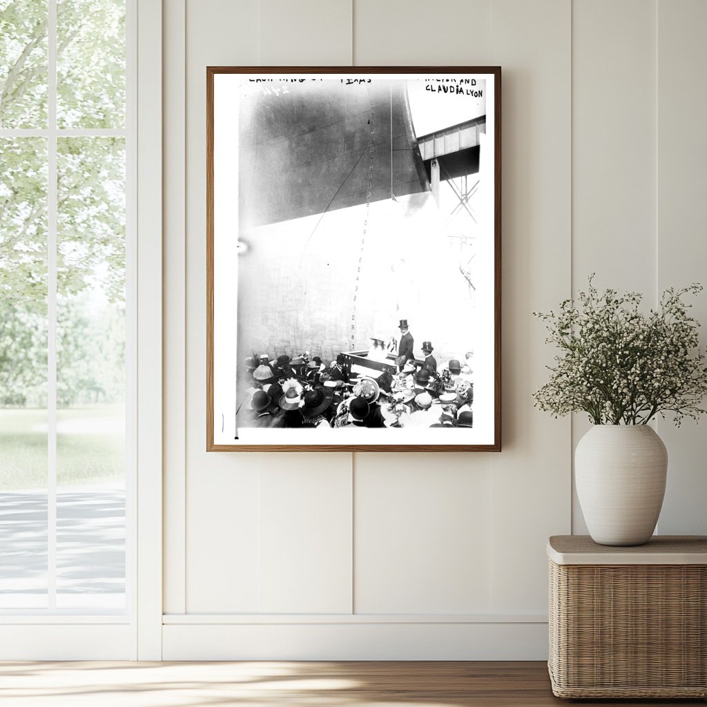 1912 Launch of the Battleship Texas: A Historic Event