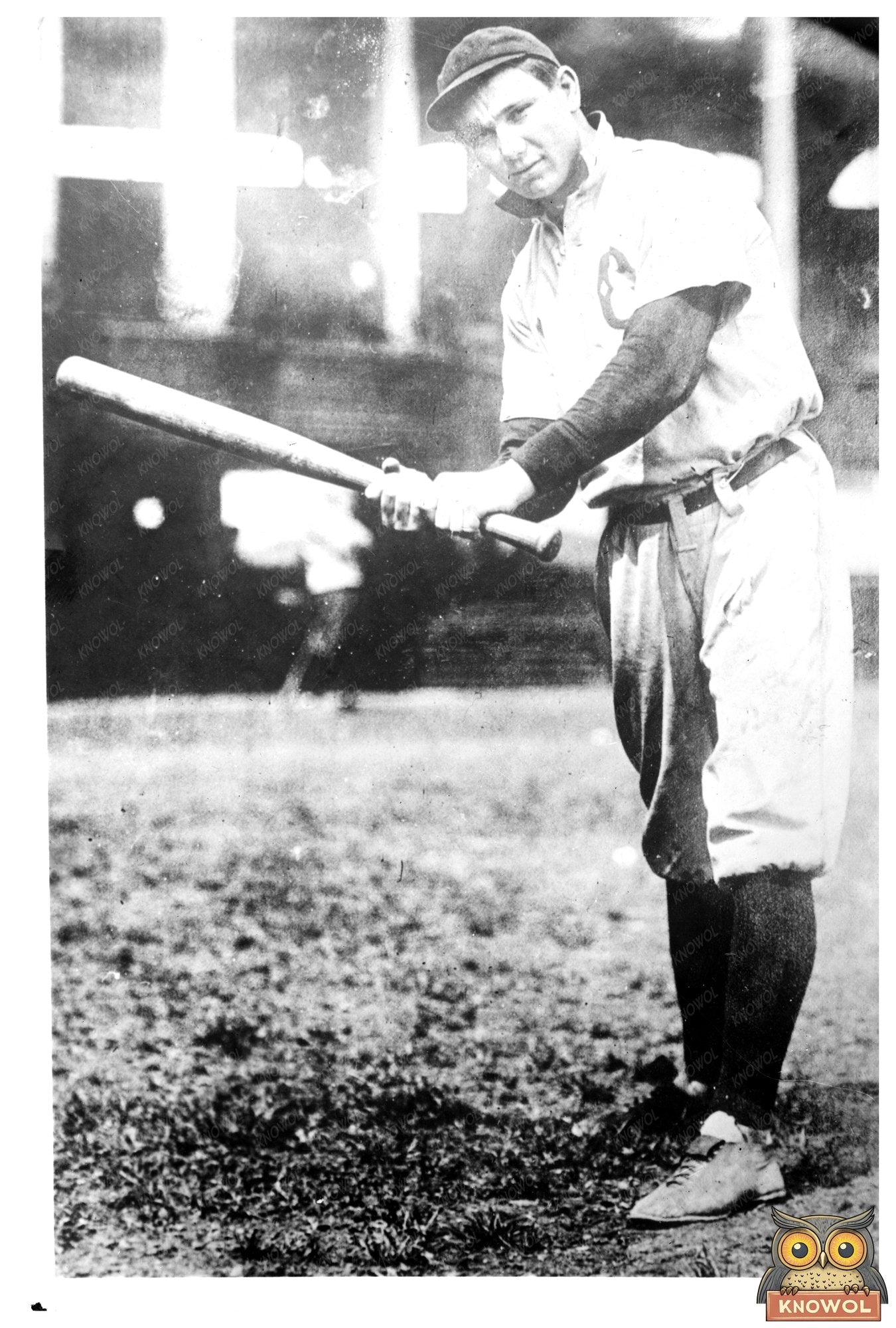 1908 Cincinnati Baseball Star in Action
