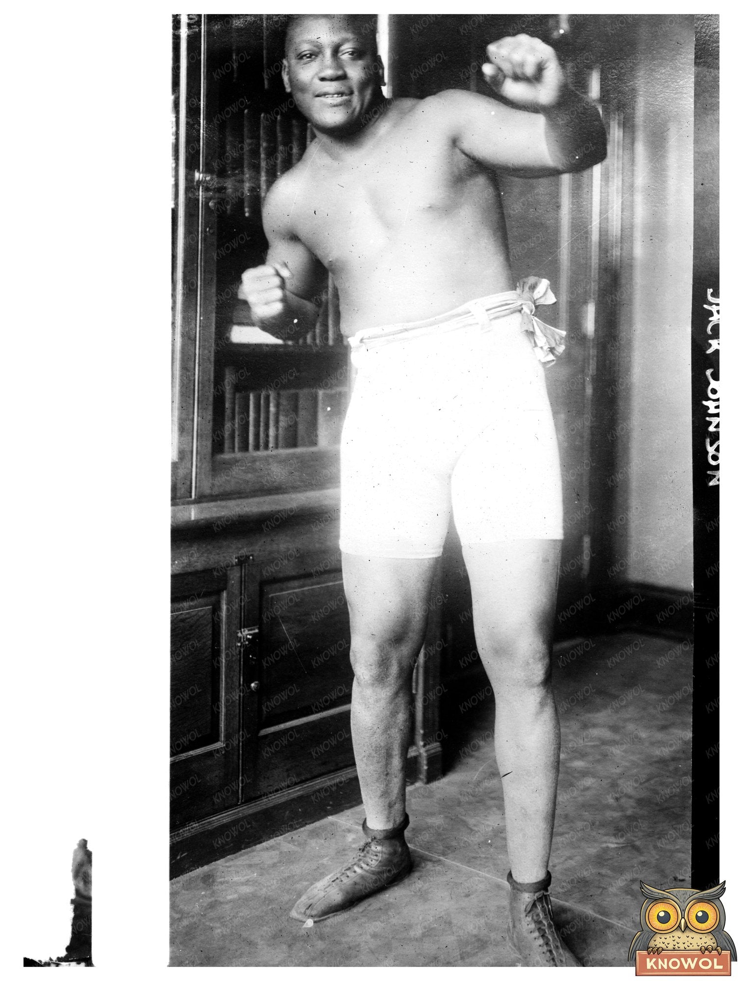 Historic Photo of Jack Johnson, Boxing Pioneer (1910s)