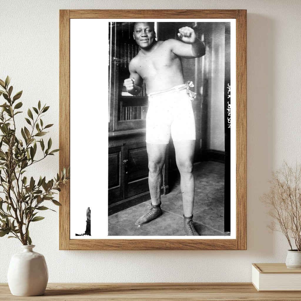 Historic Photo of Jack Johnson, Boxing Pioneer (1910s)