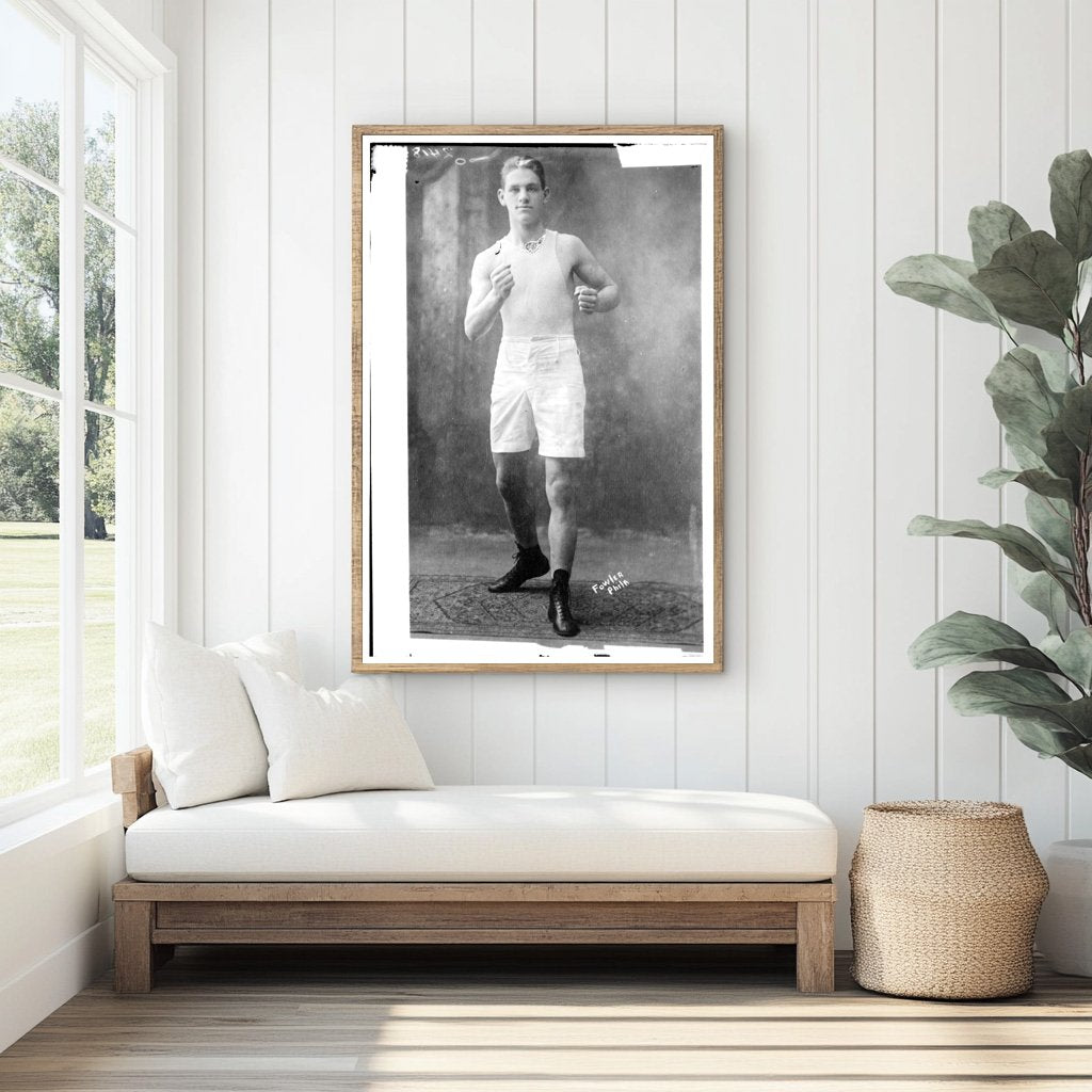 Vintage Boxing Champion Portrait from 1910-15