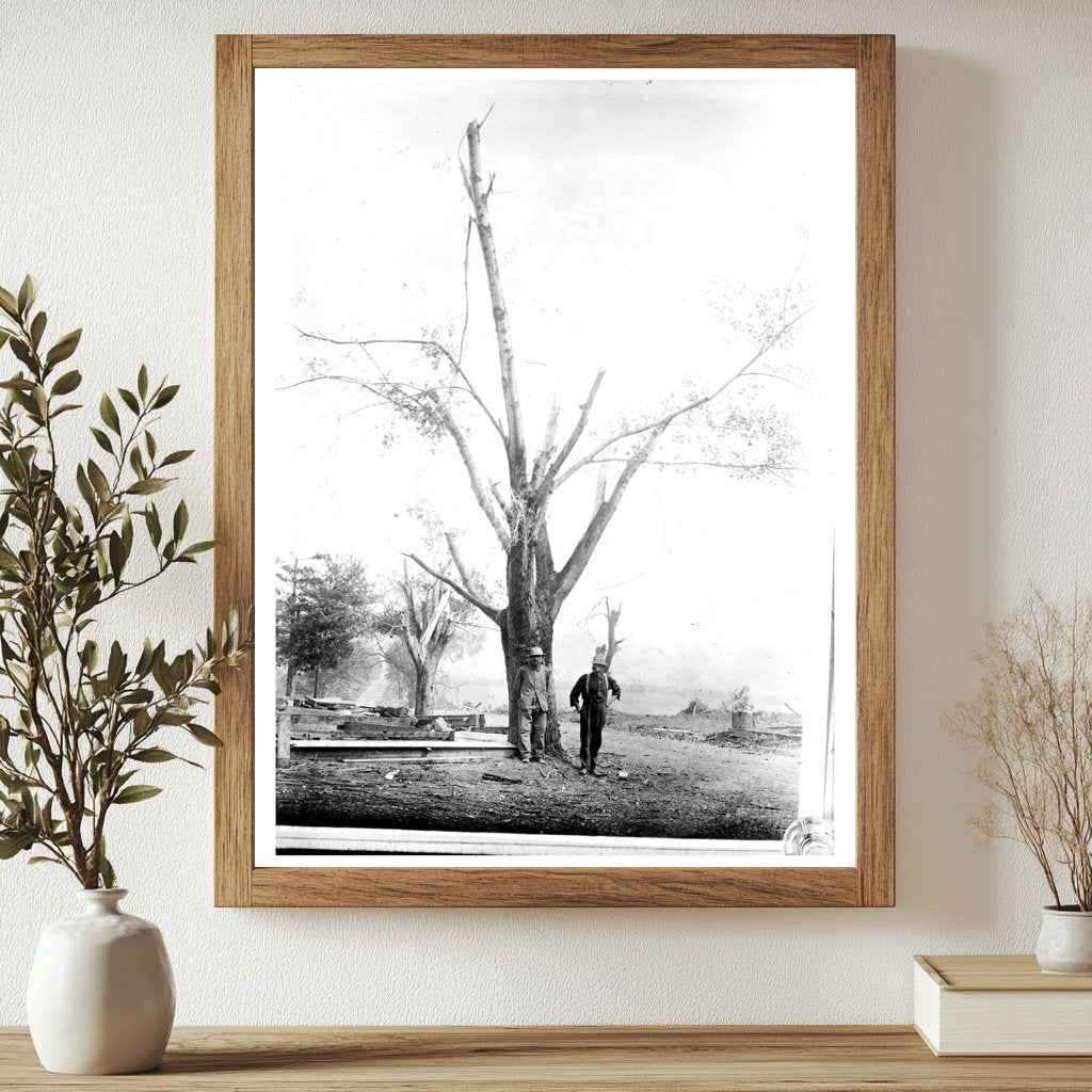 Devastated Tree After 1910 Geneva Cyclone