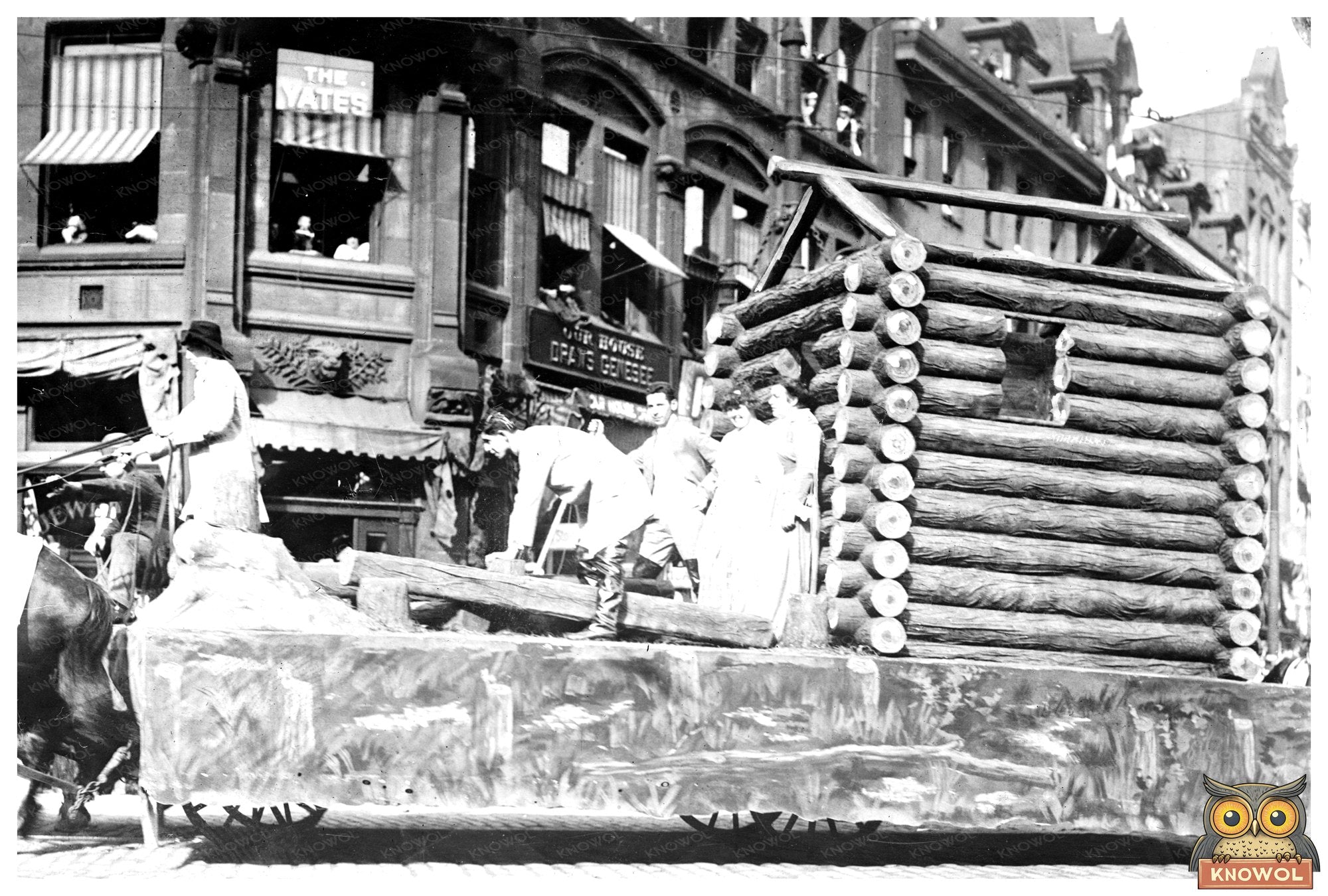 Rochester Centennial: Historic First Log Cabin