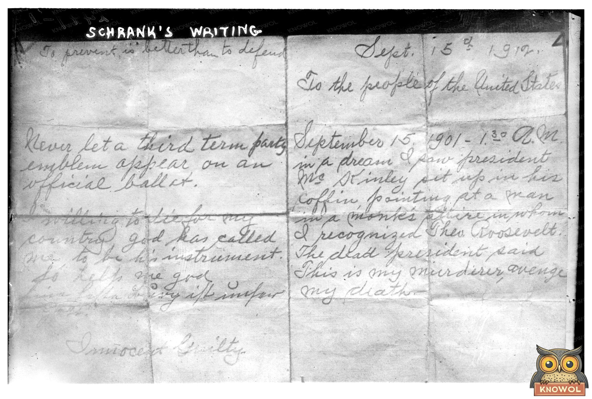 1912 Historical Writing Scene: The Legacy of Schrank