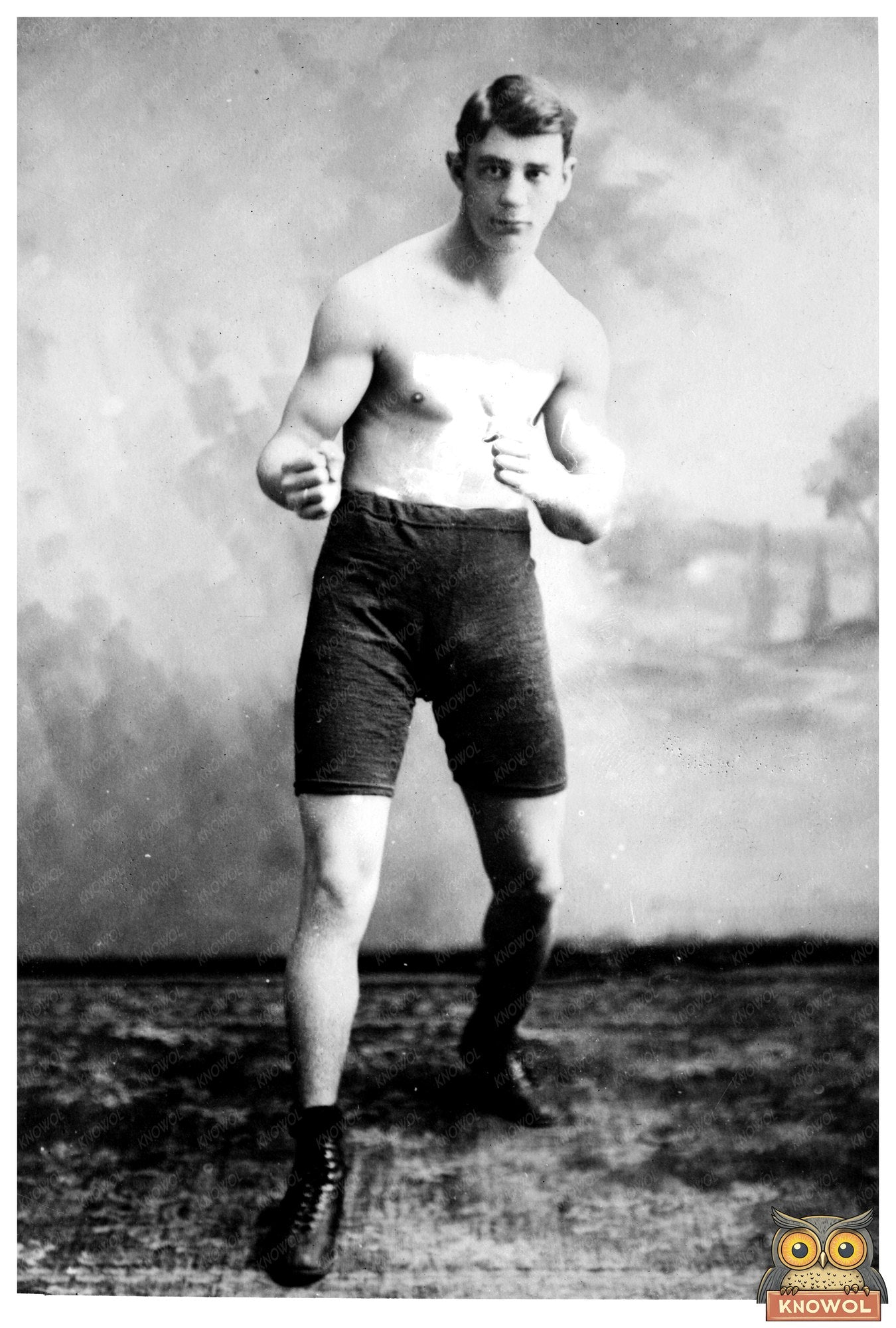 Vintage Boxing Champion Joe Mandot Circa 1910