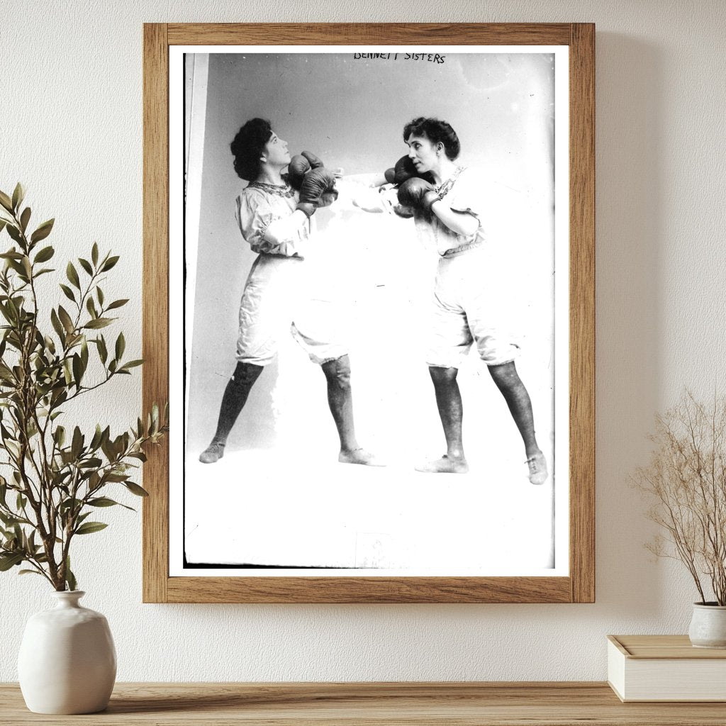 1910s Boxing Match: Bold Bennett Sisters Battle