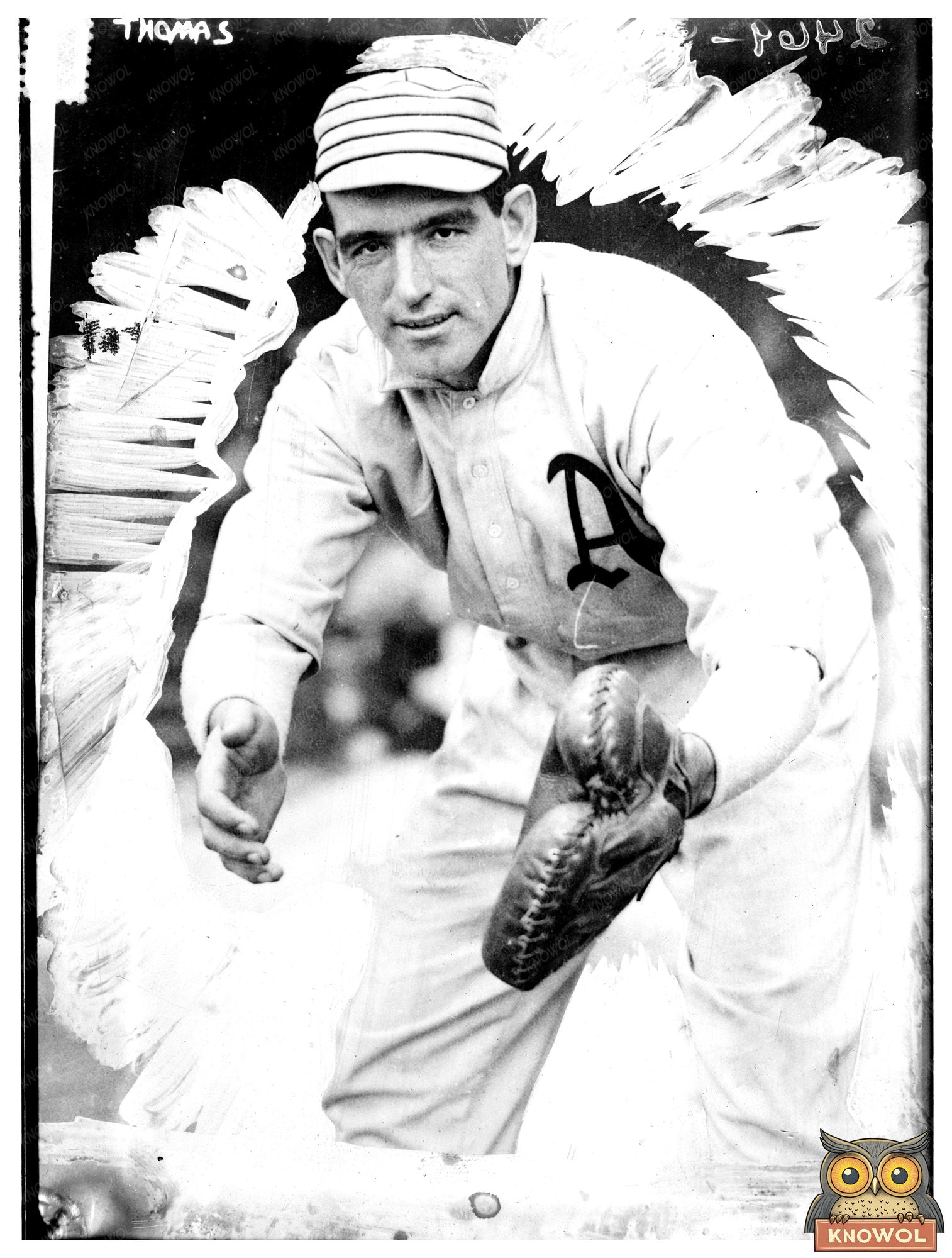 1911 Baseball Star Ira Thomas in Philadelphia