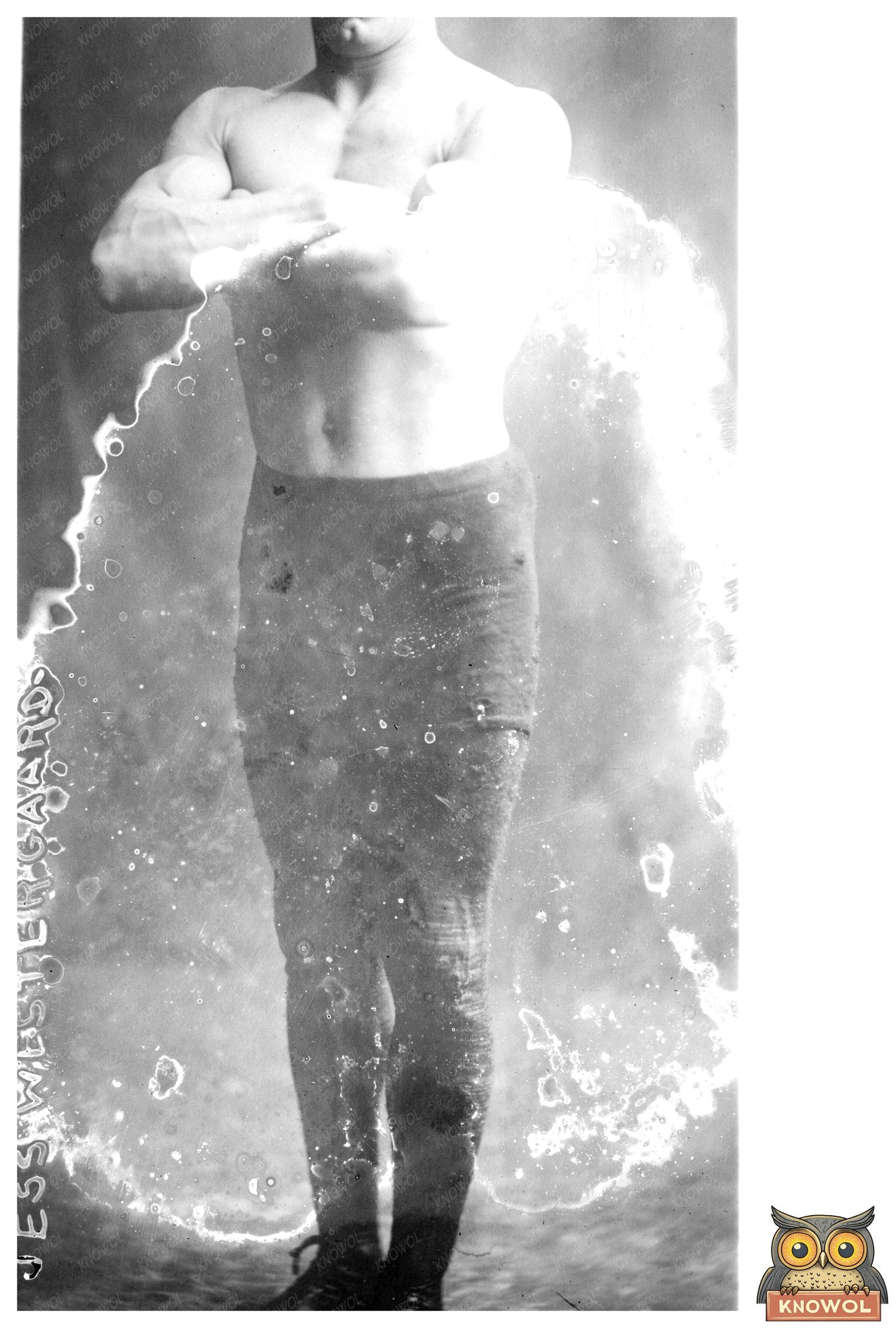 Vintage Glass Negative of an Unsung Historical Figure