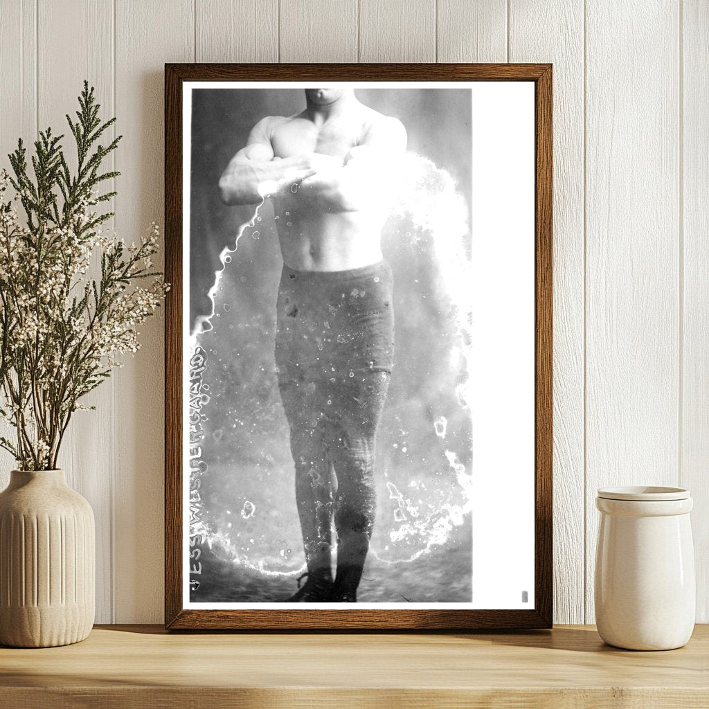Vintage Glass Negative of an Unsung Historical Figure