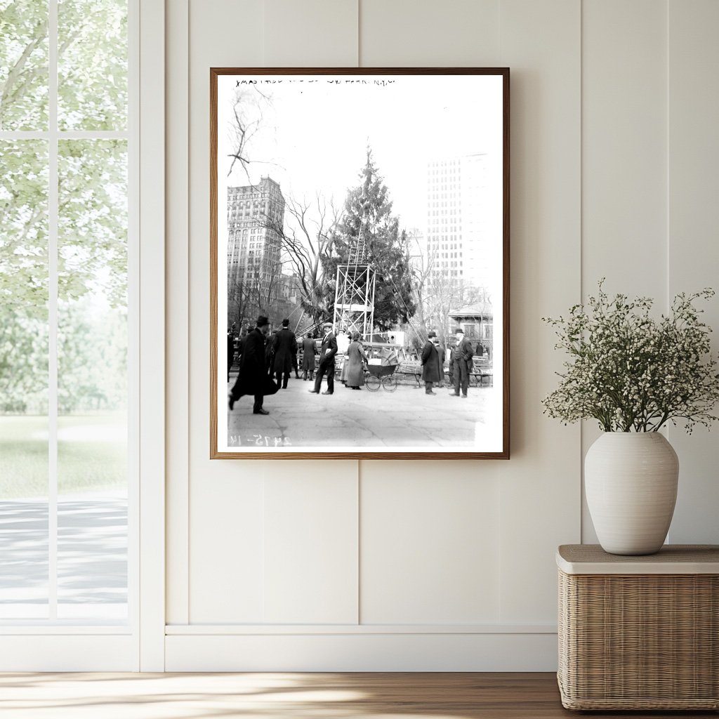 Vintage Christmas Tree in Historic Madison Square Park