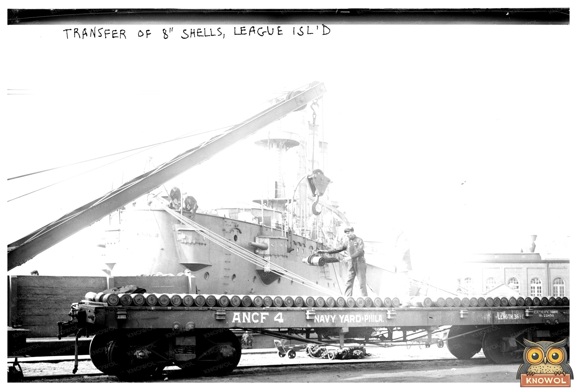 1913 League Island Transfer of 8-Inch Naval Shells