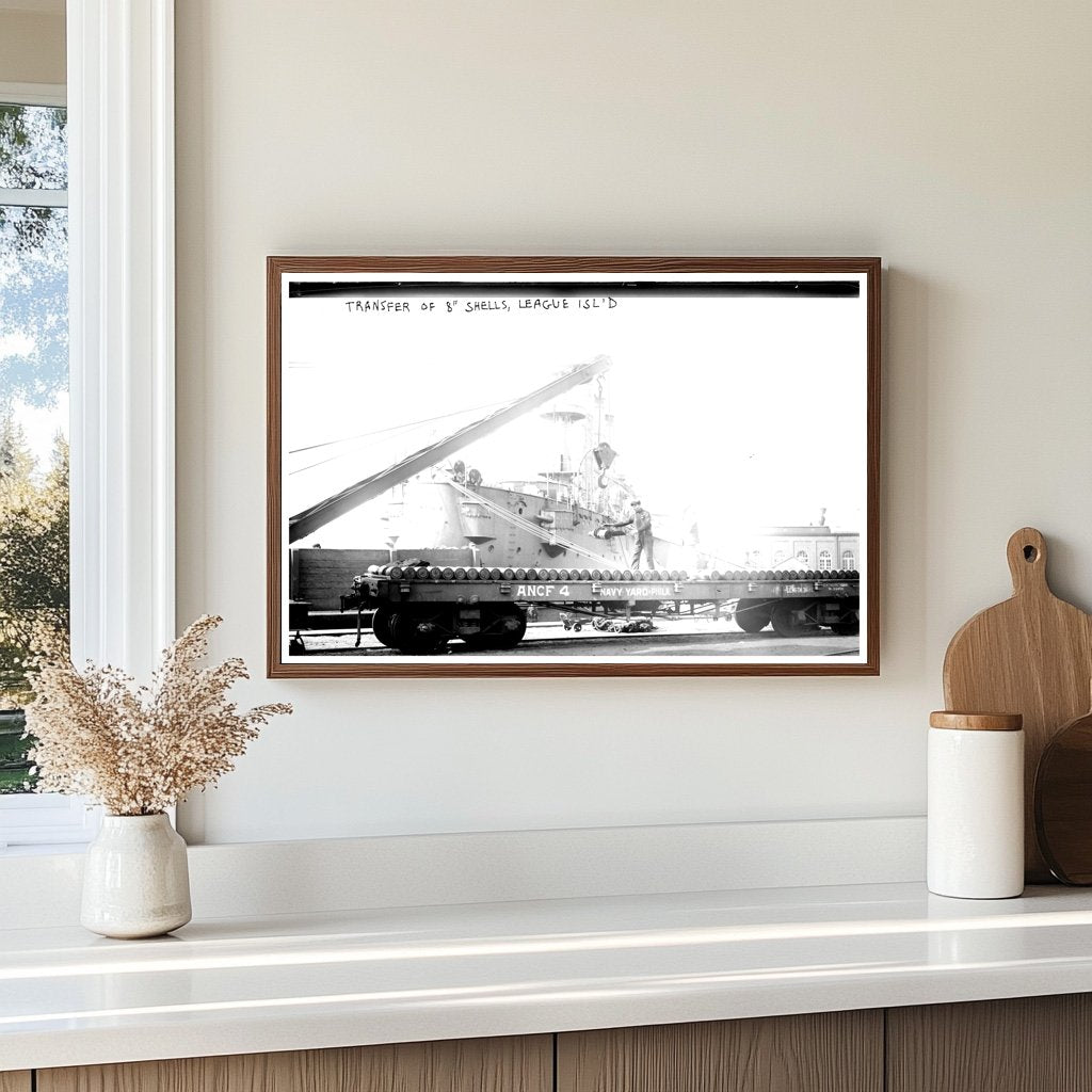 1913 League Island Transfer of 8-Inch Naval Shells