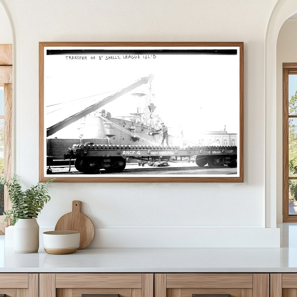 1913 League Island Transfer of 8-Inch Naval Shells