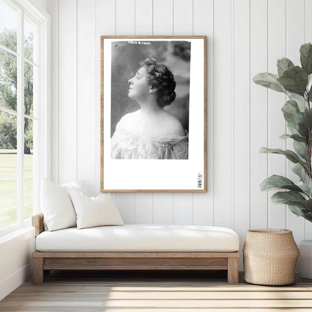 Elegant Early 1910s Portrait of Mrs. E. B. Cass