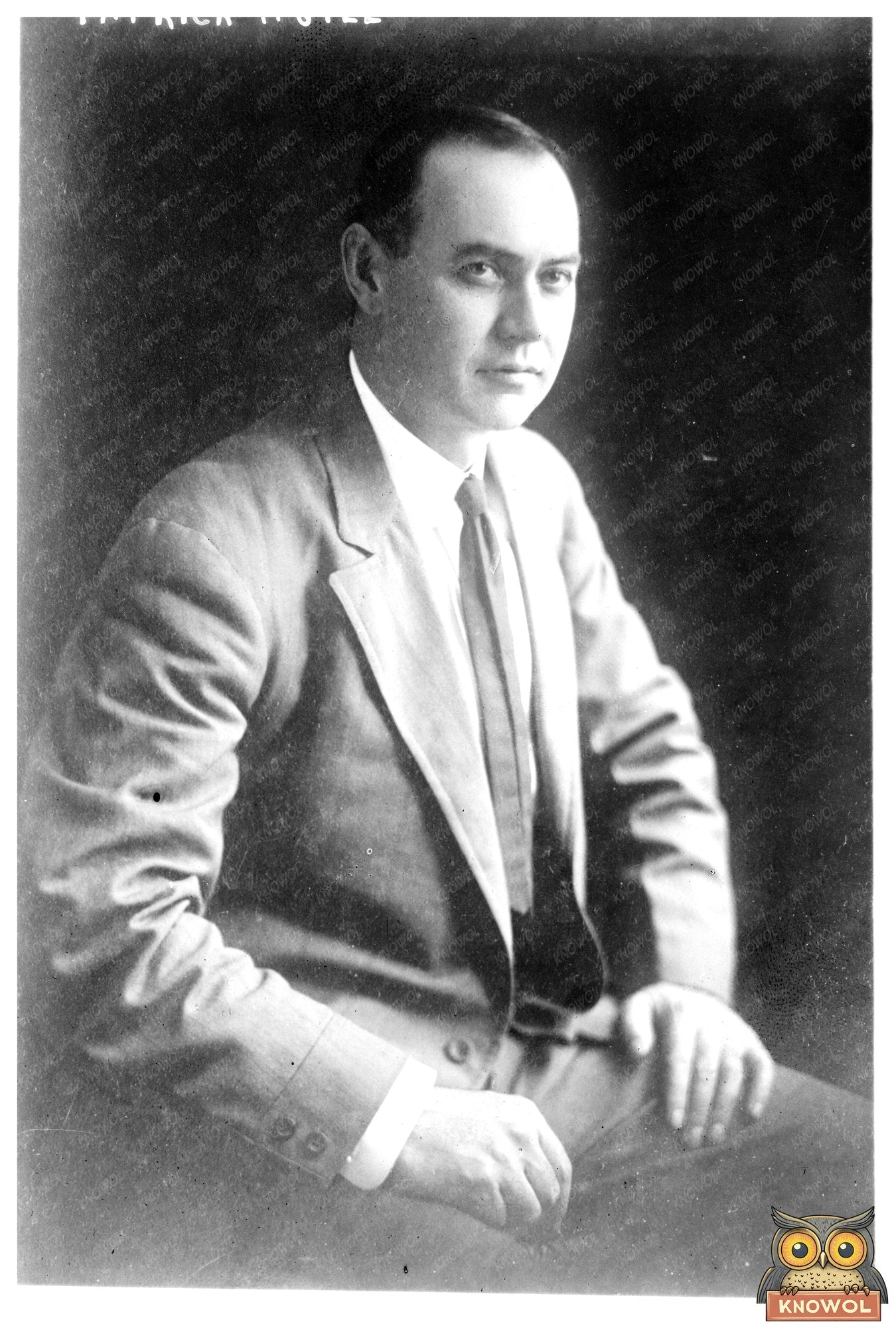 Historic Portrait of Early 20th Century Leader