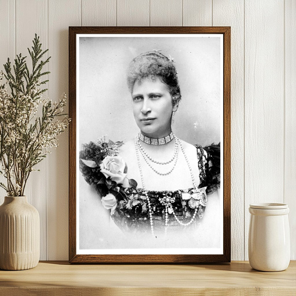Graceful Portrait of Queen Louise, Denmark 1910s