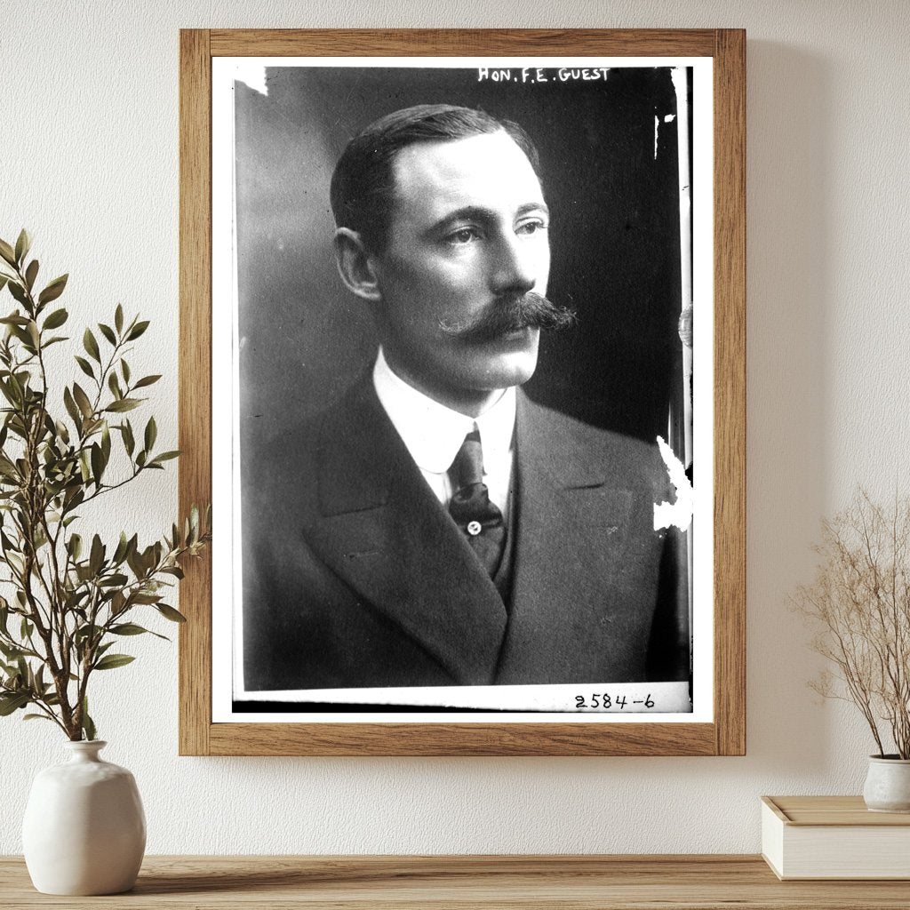 Early 20th-Century Political Portrait of F.E. Guest