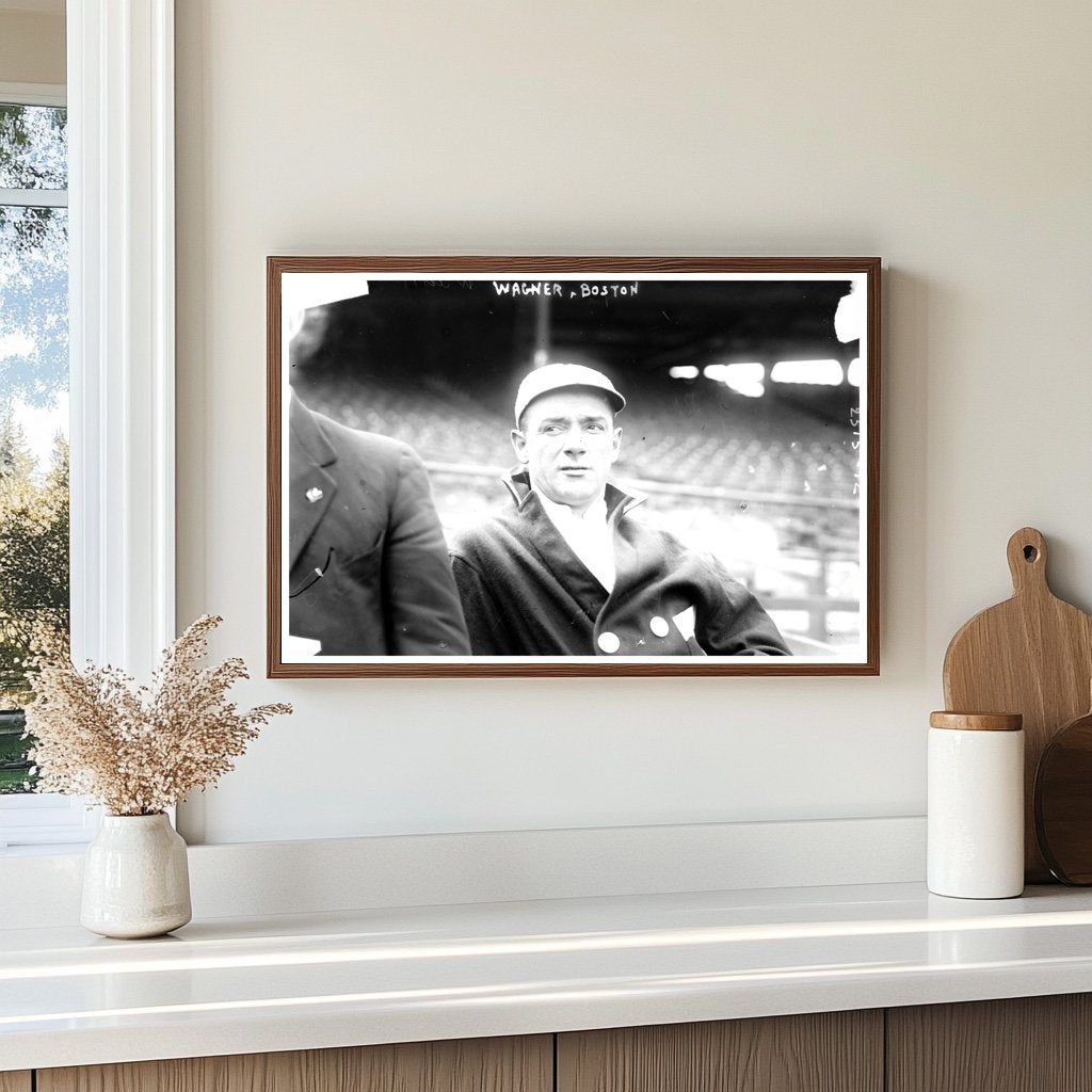 1913 Boston Red Sox Shortstop in Action