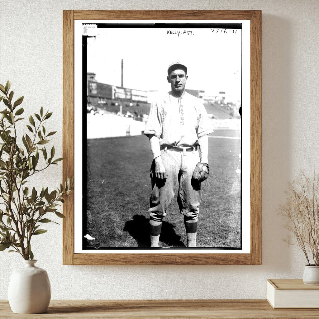 Pittsburgh Outfielder at Historic Polo Grounds, 1912