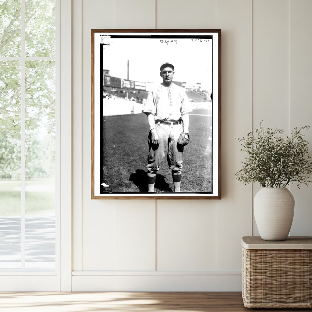 Pittsburgh Outfielder at Historic Polo Grounds, 1912