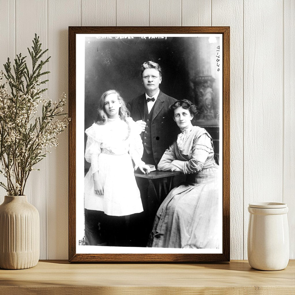 1910s Family Portrait of Politician Emil Seidel