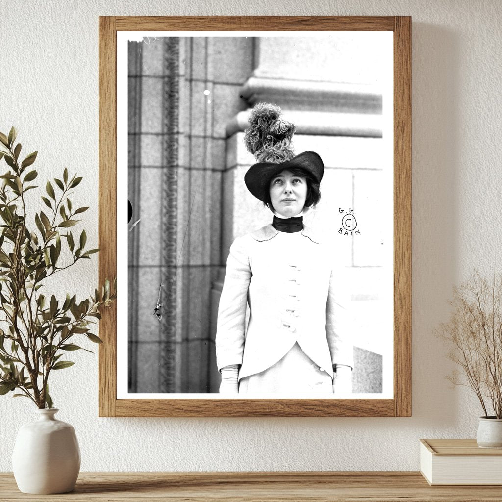 Elegant Portrait of Mrs. Harry K. Thaw, 1910s