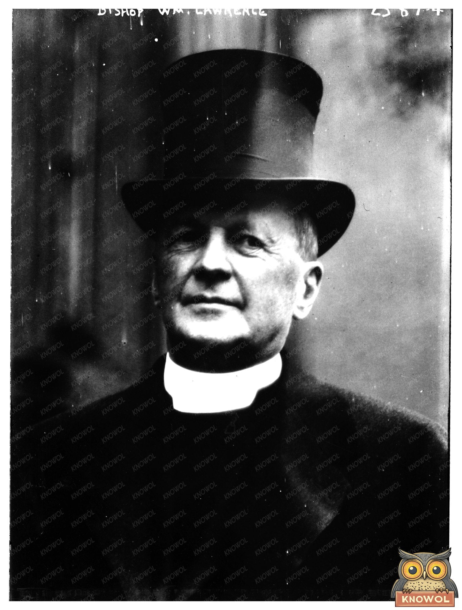 Historic Portrait of Bishop Wm. Lawrence, 1910s