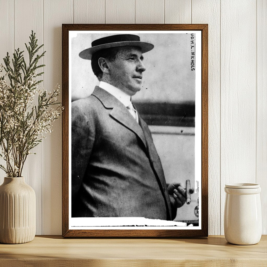 Vintage Glass Negative of Early 20th-Century Icon
