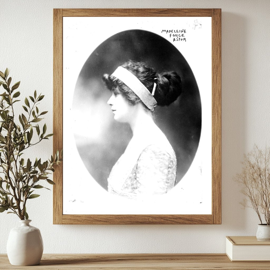 Elegant Portrait of Early 20th Century Socialite