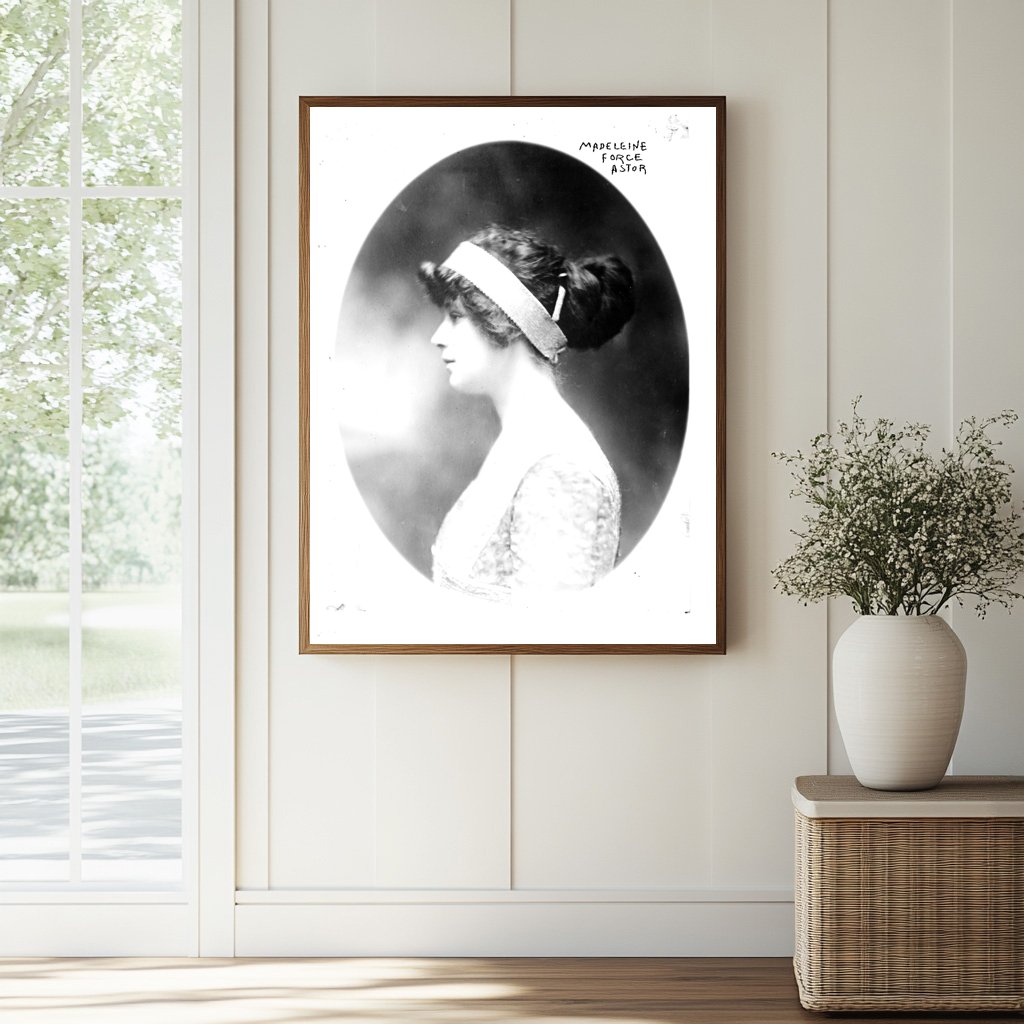 Elegant Portrait of Early 20th Century Socialite