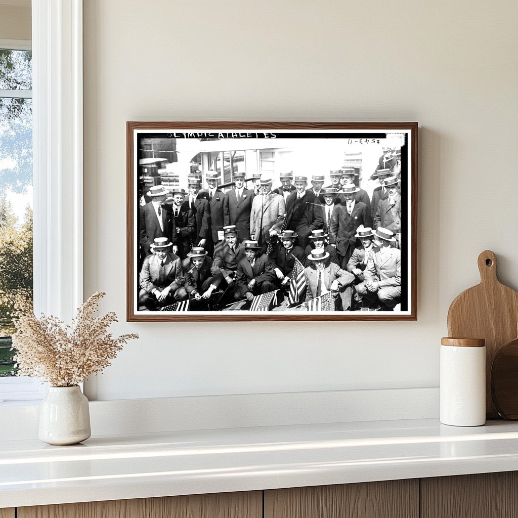 1912 Olympic Spirit: Athletes Competing in Stockholm