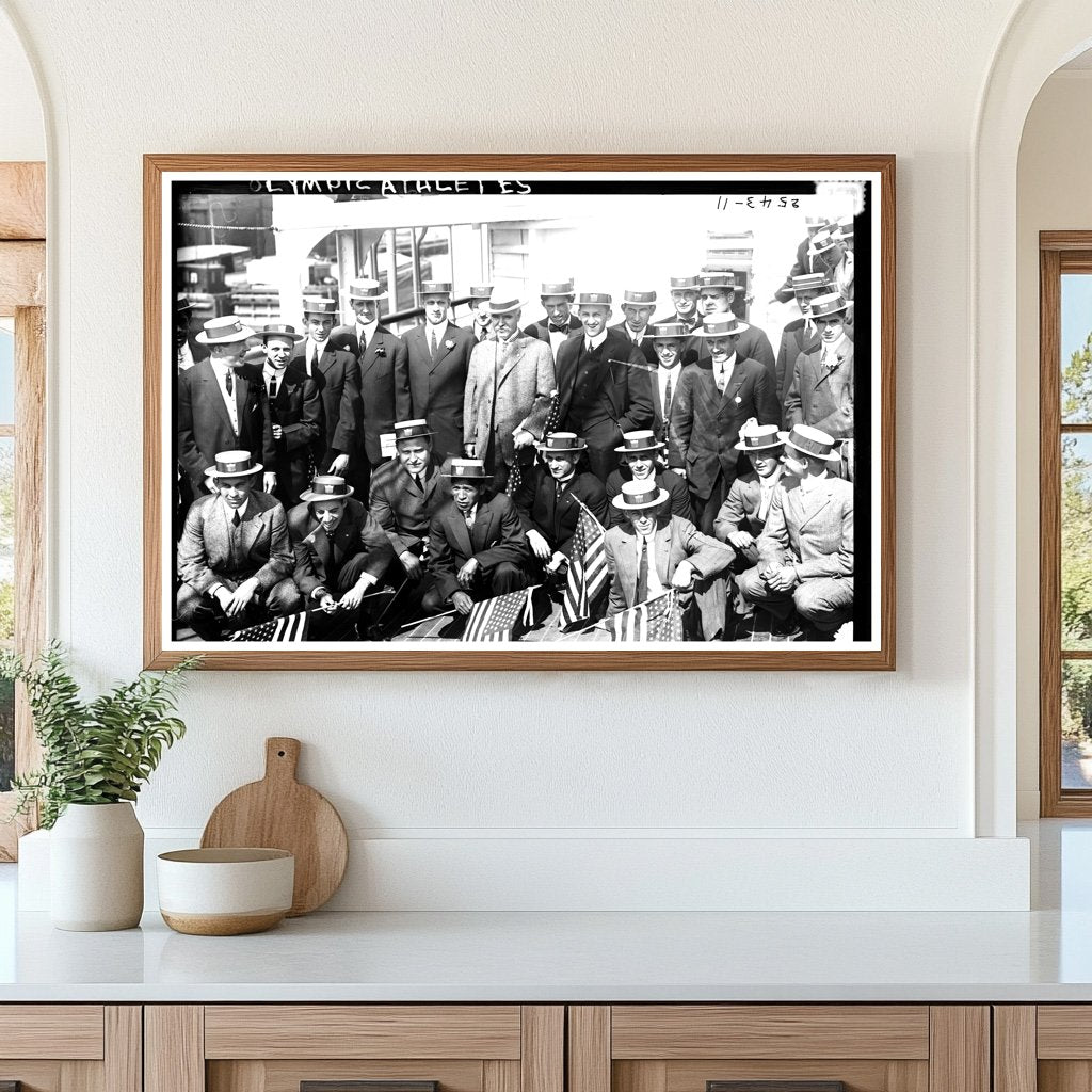 1912 Olympic Spirit: Athletes Competing in Stockholm