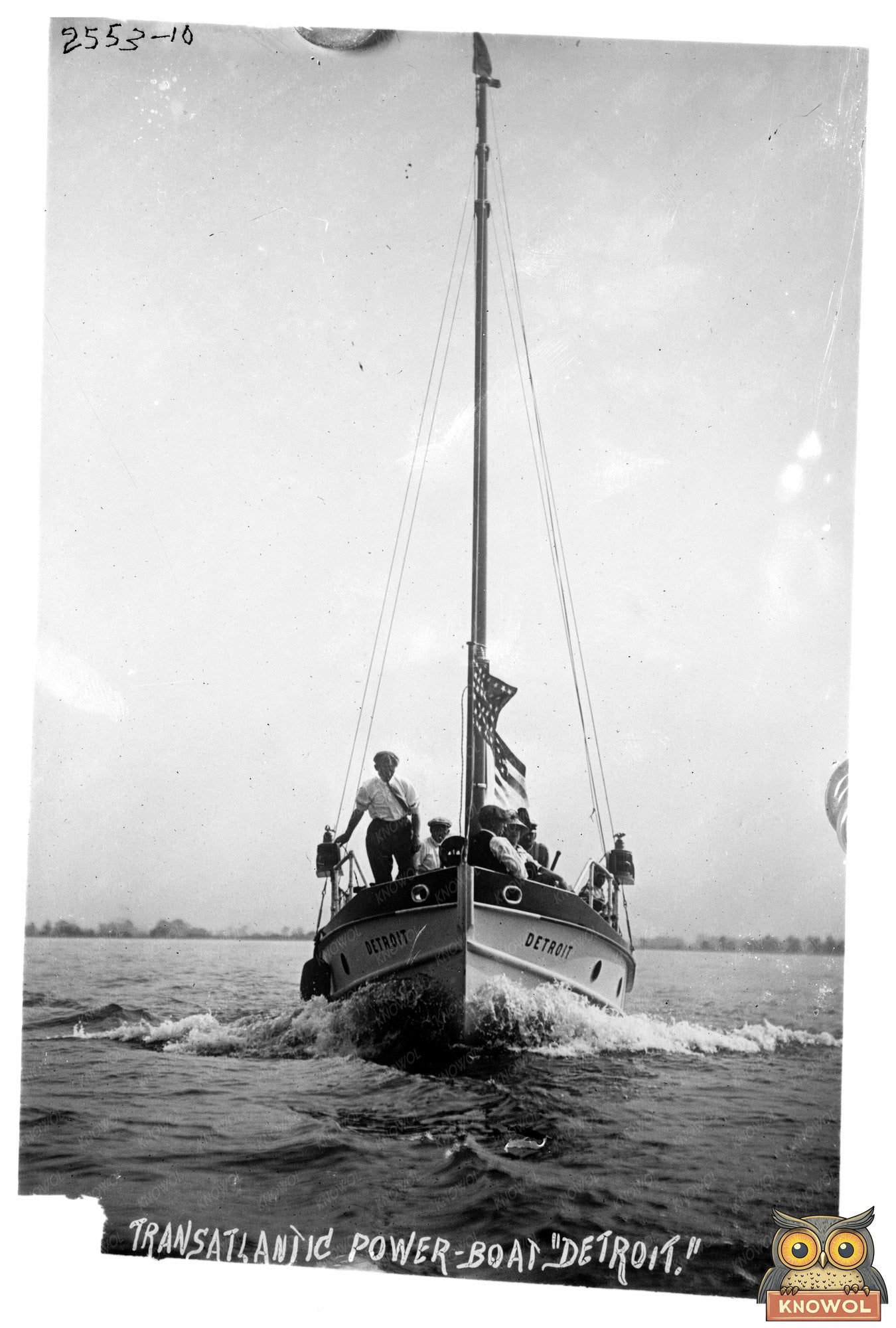 Elegant Trans-Atlantic Power-Boat Detroit Circa 1910