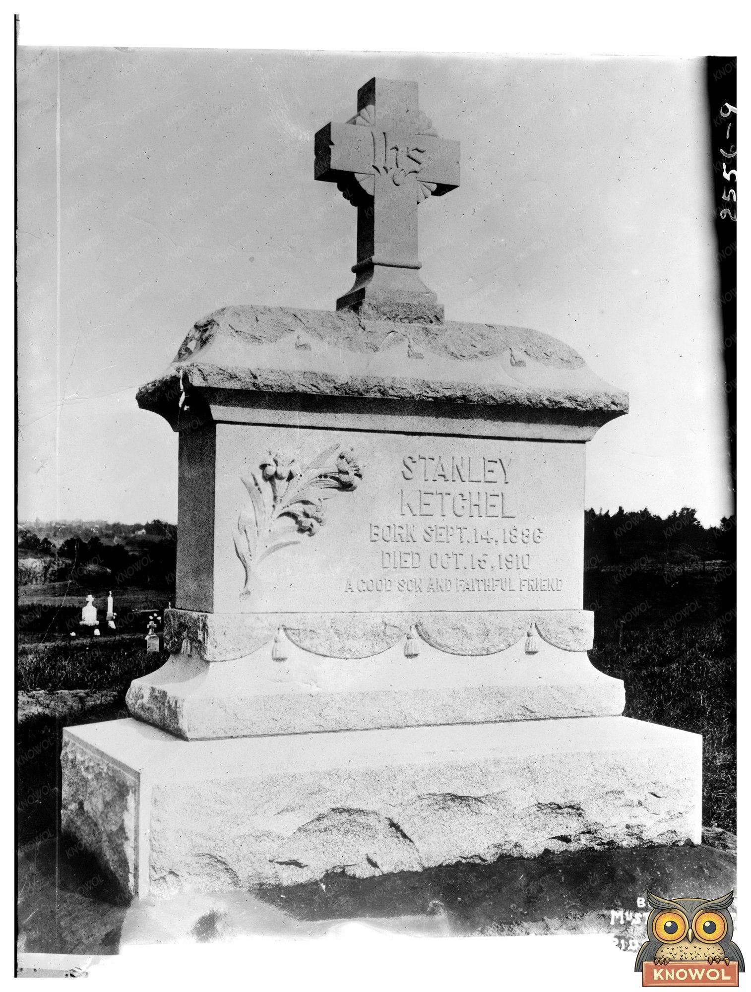 Stanley Ketchels Historic Gravestone - Boxing Legend